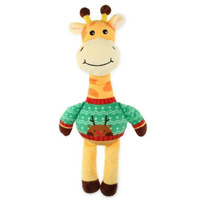Kazoo Christmas Giraffe Plush Dog Toy