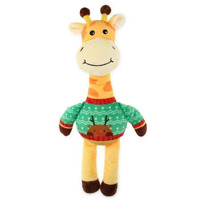 Kazoo Christmas Giraffe Plush Dog Toy