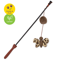 Cat Toy Kazoo Catnip Butterfly Wand