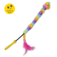 Cat Toy Kazoo Fluffy Rainbow Tail