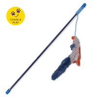 Cat Toy Kazoo Flying Mouse Wand