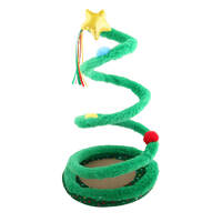 Kazoo Christmas Cat Toy Bouncy Spring Tree
