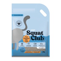 Squat Club Fast Clumping Clay Cat Litter Unscented 5kg