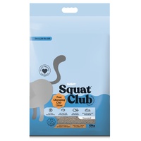 Squat Club Fast Clumping Clay Cat Litter Unscented 12kg