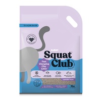 Squat Club Fast Clumping Clay Cat Litter Lavender 5kg