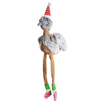 Kazoo Christmas Long Legged Emu Dog Toy