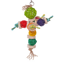 Kazoo Colourful Wicker Balls with Decoration