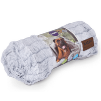 Kazoo Reversible Pet Blanket Cloud Grey