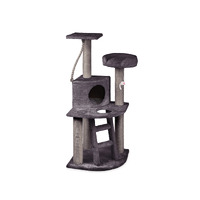 Kazoo Corner 3 Level Playground Cat Scratcher Charcoal