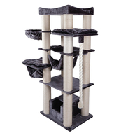 Kazoo Kitty Tower Charcoal & Cream Cat Scratcher