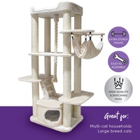 Cat Scratcher Kitty Climb Playground - Cream