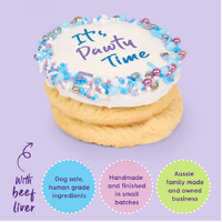 Kazoo Dog Treat Birthday Blue Cake