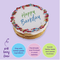 Kazoo Dog Treat Birthday Pink Cake