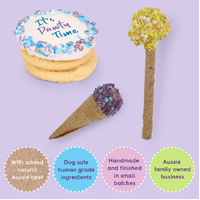 Kazoo Dog Treat Birthday Blue Party Pack