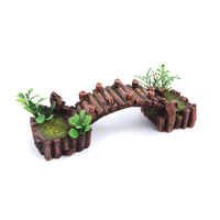 Log Bridge with Plant Small