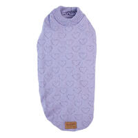 Kazoo Purple Heart Dog Knit 59.5cm