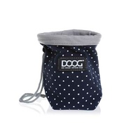 Doog Treat Pouch Navy & White Dot Small