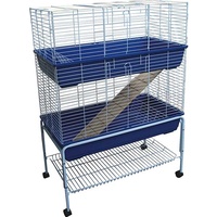 Guinea Pig Cage & Stand 2 Storey 97x53x142mH