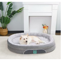 Bono Bed Stayzz Oval Basket Grey Large