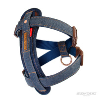 Ezy Dog Chest Plate Harness Denim Small