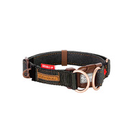 Ezydog DoubleUp Dog Collar Black Denim Medium