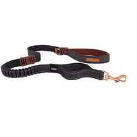 Ezydog Zero Shock Dog Leash Black Denim 120cm