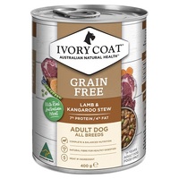 Ivory Coat Grain Free Lamb & Kangaroo Stew Adult Wet Dog Food 400g