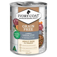 Ivory Coat Dog Can Lamb & Sardine Stew 400g