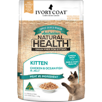 Ivory Coat Cat Pouch Kitten Chicken & Ocean Fish 85g