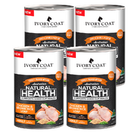 Ivory Coat Holistic Nutrition Chicken & Brown Rice Loaf Wet Dog Food 400g x4