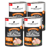 Ivory Coat Holistic Nutrition Chicken & Brown Rice Loaf Wet Dog Food 400g x4