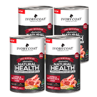 Ivory Coat Holistic Nutrition Lamb & Brown Rice Loaf Wet Dog Food 400g x4