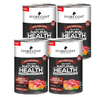 Ivory Coat Holistic Nutrition Beef & Brown Rice Loaf Wet Dog Food 400g x4