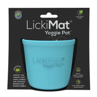 LickiMat Yoggie Pot Dog Slow Feeder Turquoise