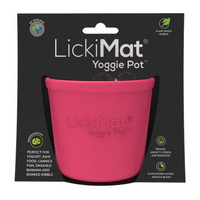 LickiMat Yoggie Pot Dog Slow Feeder Pink