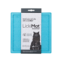 LickiMat Soother Turquoise Cat