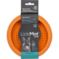 LickiMat UFO Slow Feeder Dog Bowl Orange