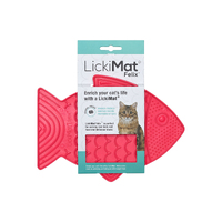 LickiMat Classic Felix Cat Slow Feeder Pink