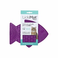LickiMat Classic Felix Cat Slow Feeder Purple