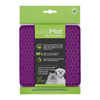 LickiMat MINI Soother Dog Slow Feeder Purple