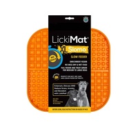 LickiMat Slomo Dog Slow Feeder Orange Extra Large