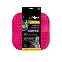 LickiMat Slomo Dog Slow Feeder Pink Extra Large