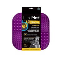 LickiMat Slomo Dog Slow Feeder Purple Extra Large