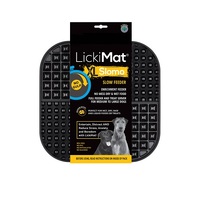LickiMat Slomo Dog Slow Feeder Black Extra Large