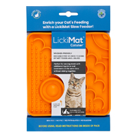LickiMat Catster Cat Slow Feeder Orange