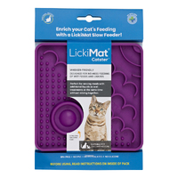 LickiMat Catster Cat Slow Feeder Purple