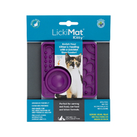 LickiMat Kitty Kitten Slow Feeder Purple