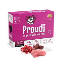 Proudi Turkey & Beef Raw Food for Kittens 1.08kg