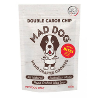 Mad Dog Bites Double Carob Chip Carob 400g