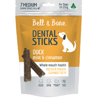 Bell & Bone Dental Sticks Duck Mint & Cinnamon Medium 182g